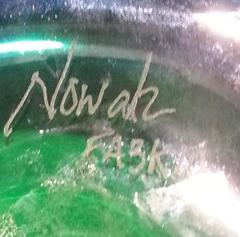 Fluted Aquarium Vase with Canes and Murrine Details by James E. Nowak