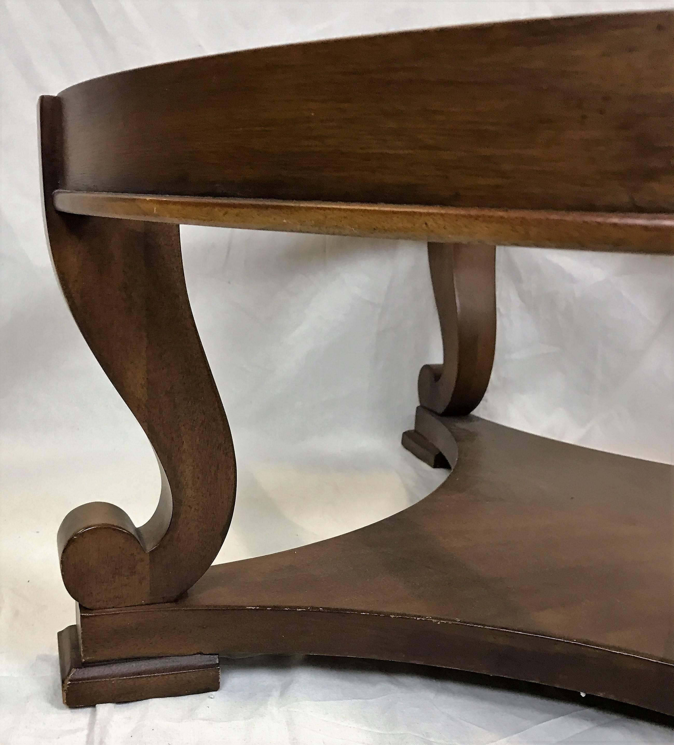 American Mid-Century Drexel Heritage Marble Cocktail Table Attributed to Edward Wormley For Sale