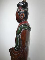 Pair of 1940s Quan Yin Table Lamps Attributed to Frederick Cooper