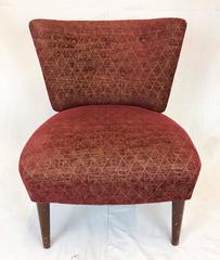 Mid-Century Slipper Chairs Attributed to Gilbert Rohde for Kroehler