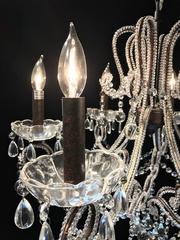 20th Century Italian Cut-Glass Beaded Chandelier