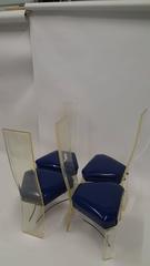 Set of Four Lucite Dining Chairs