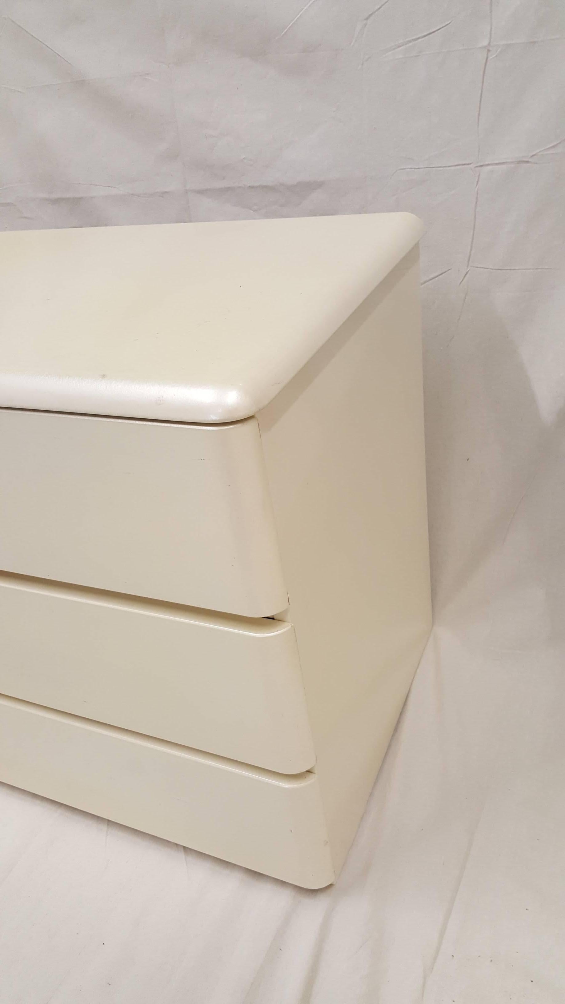 Mid-Century Modern 1970s Pearl Lacquer Rougier Dresser