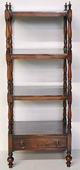 Antique English Regency Rosewood What-Not