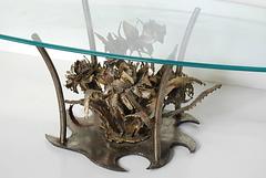 Silas Seandel Floral Brutalist Coffee Table