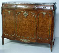 Louis XV Style Marble Top Buffet, Attributed to Antoine Krieger