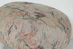 Karl Springer Style Revolving Pouf "Souffle" Ottoman