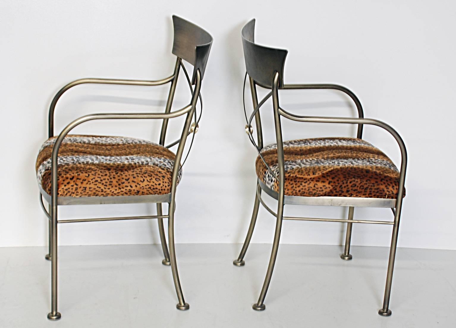 American Pair of DIA Design Institute of America Klismos Chairs For Sale