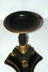 Pair of 19th Century French Empire Bronze Cachepot Side Tables