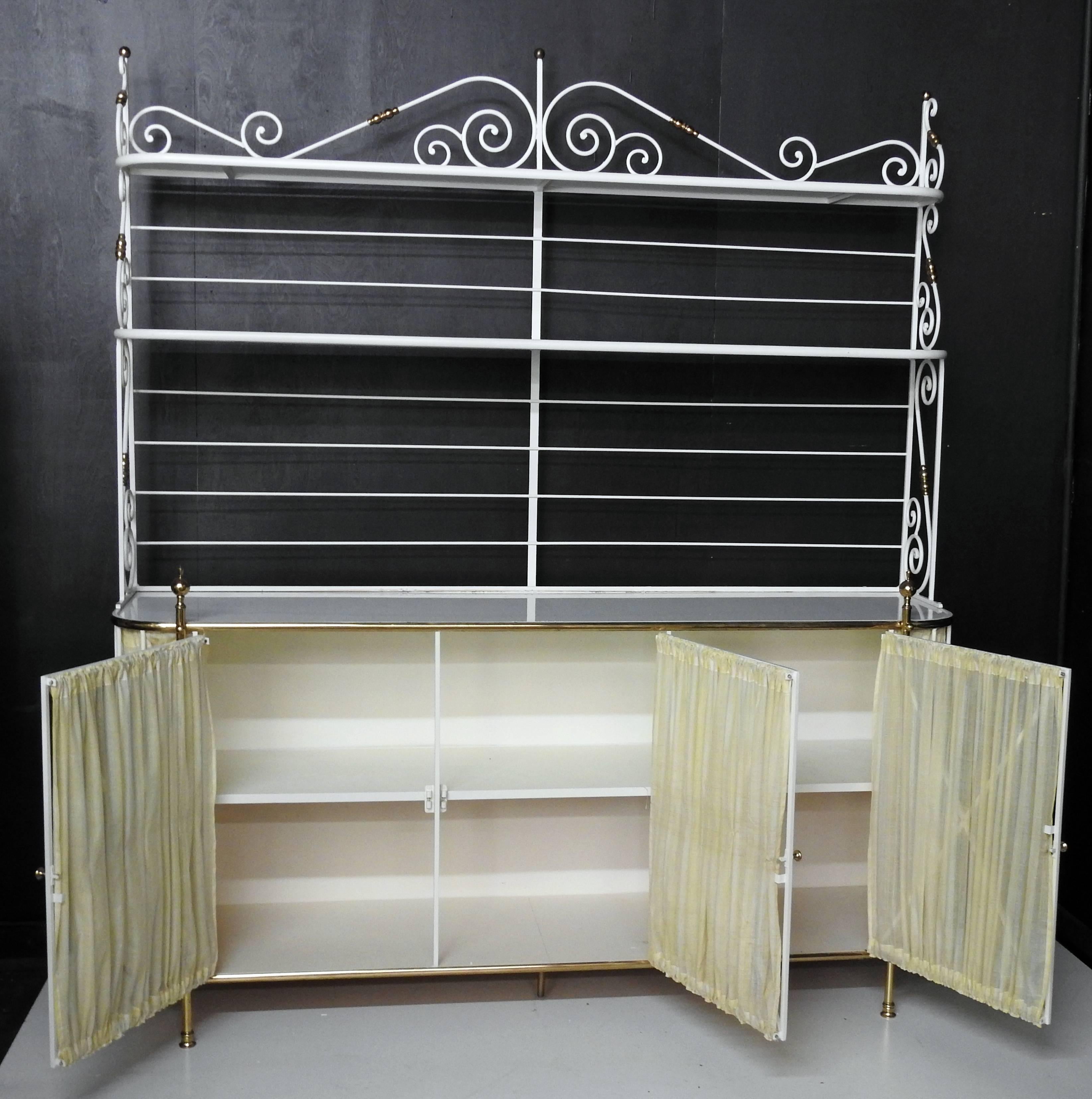 20th Century Large French Bakers Rack or Sideboard For Sale