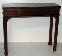 Wallace Nutting by Drexel Granite Top Console Table
