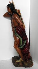 Fiberglass Cigar Store Indian Sculpture