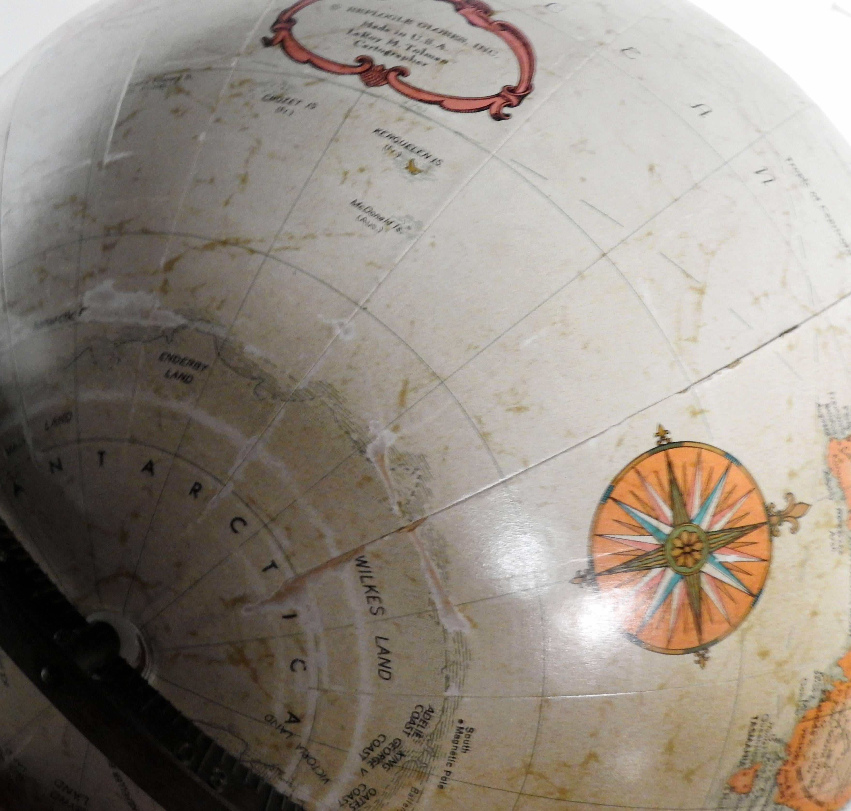 Mid-20th Century Replogle World Classic Series Globe Attributed to Paul McCobb For Sale