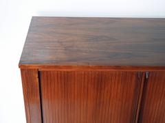 Italian Modern Tambour Cabinet