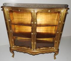 Italian Sorrento Gilt Vitrine