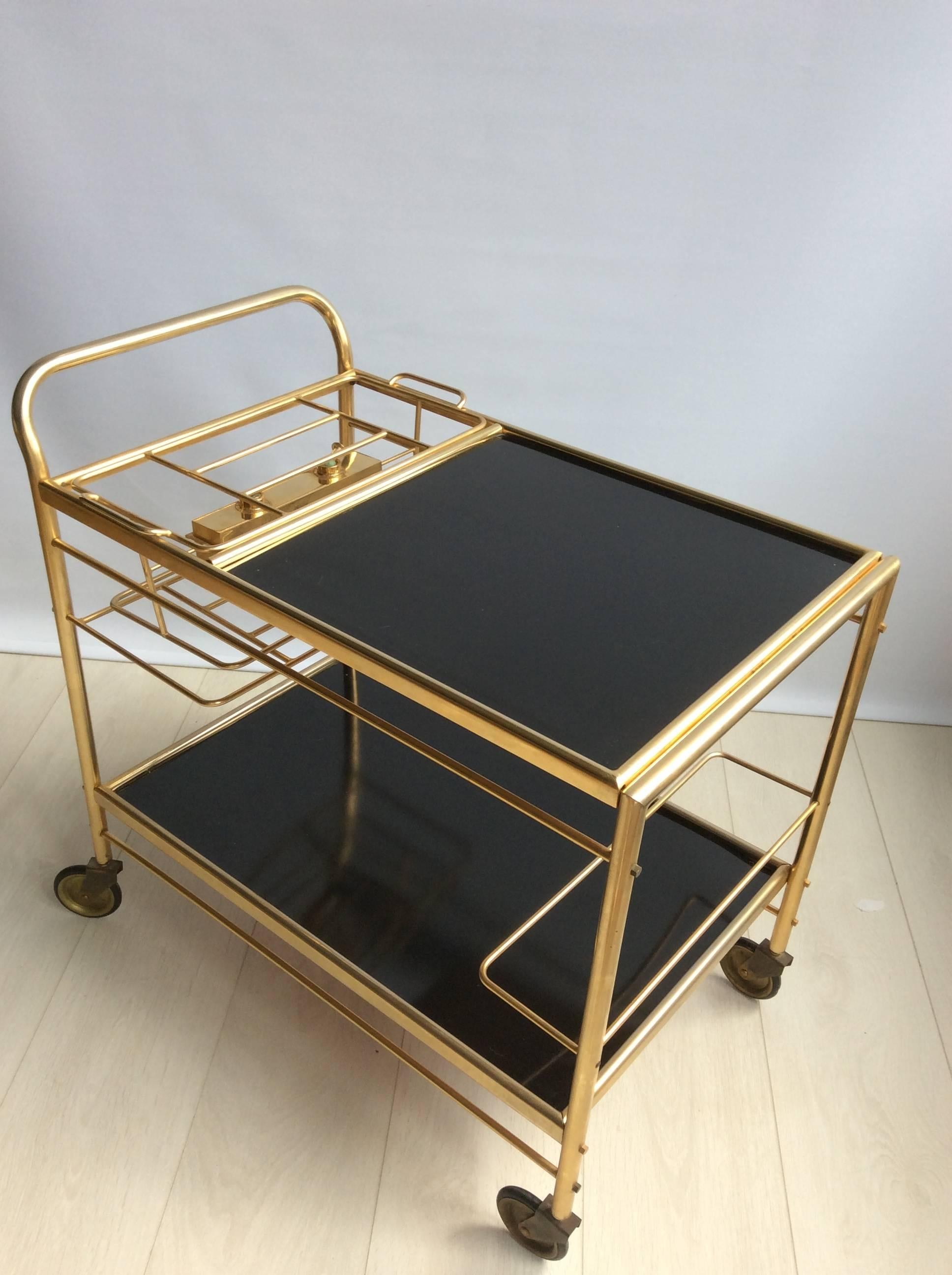 Unusual Vintage French Drinks Trolley In Fair Condition In West Sussex, GB