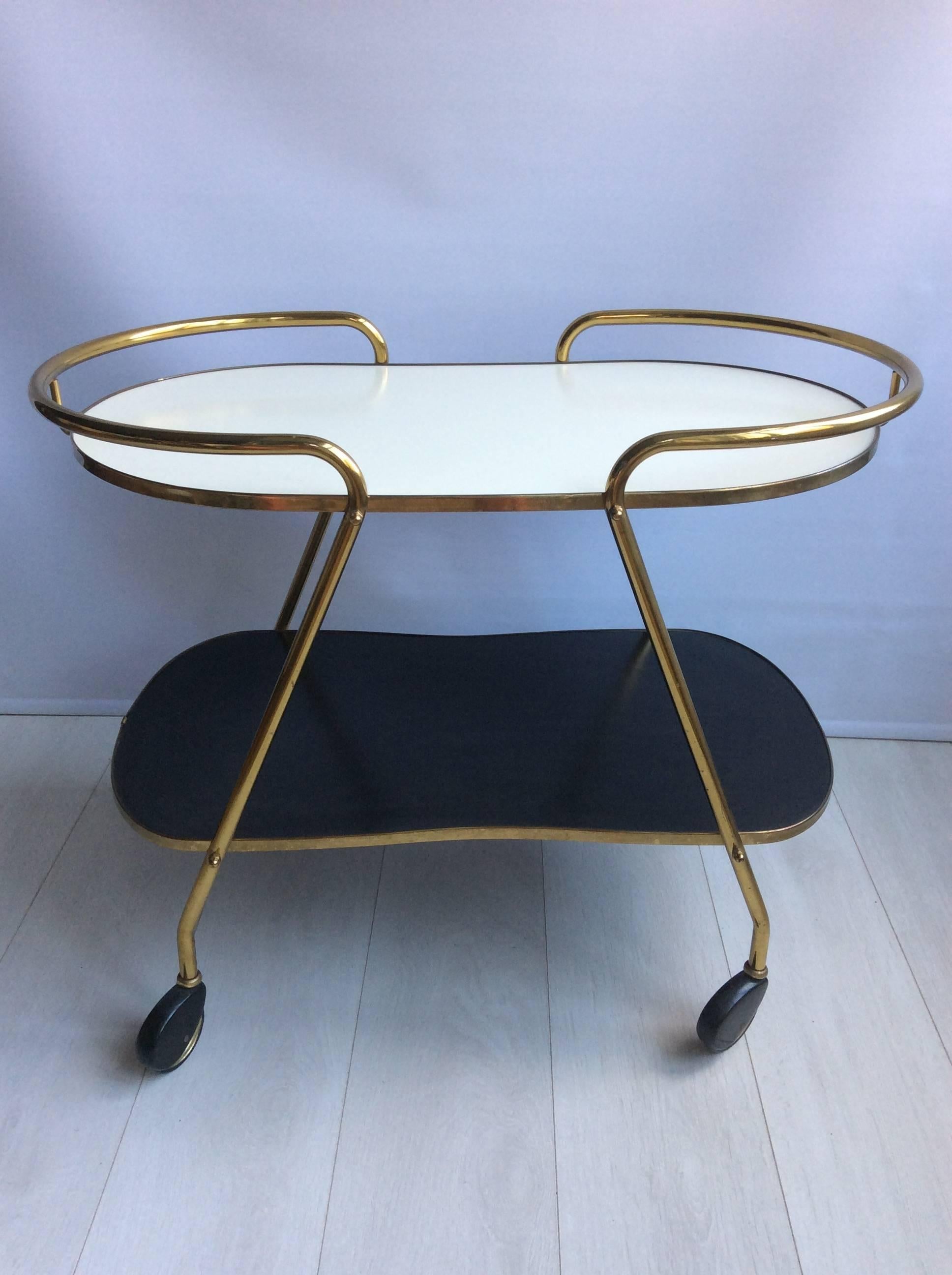 Midcentury Drinks Trolley Bar Cart In Good Condition In West Sussex, GB