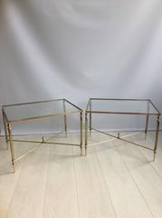 Pair of French Brass Side Tables