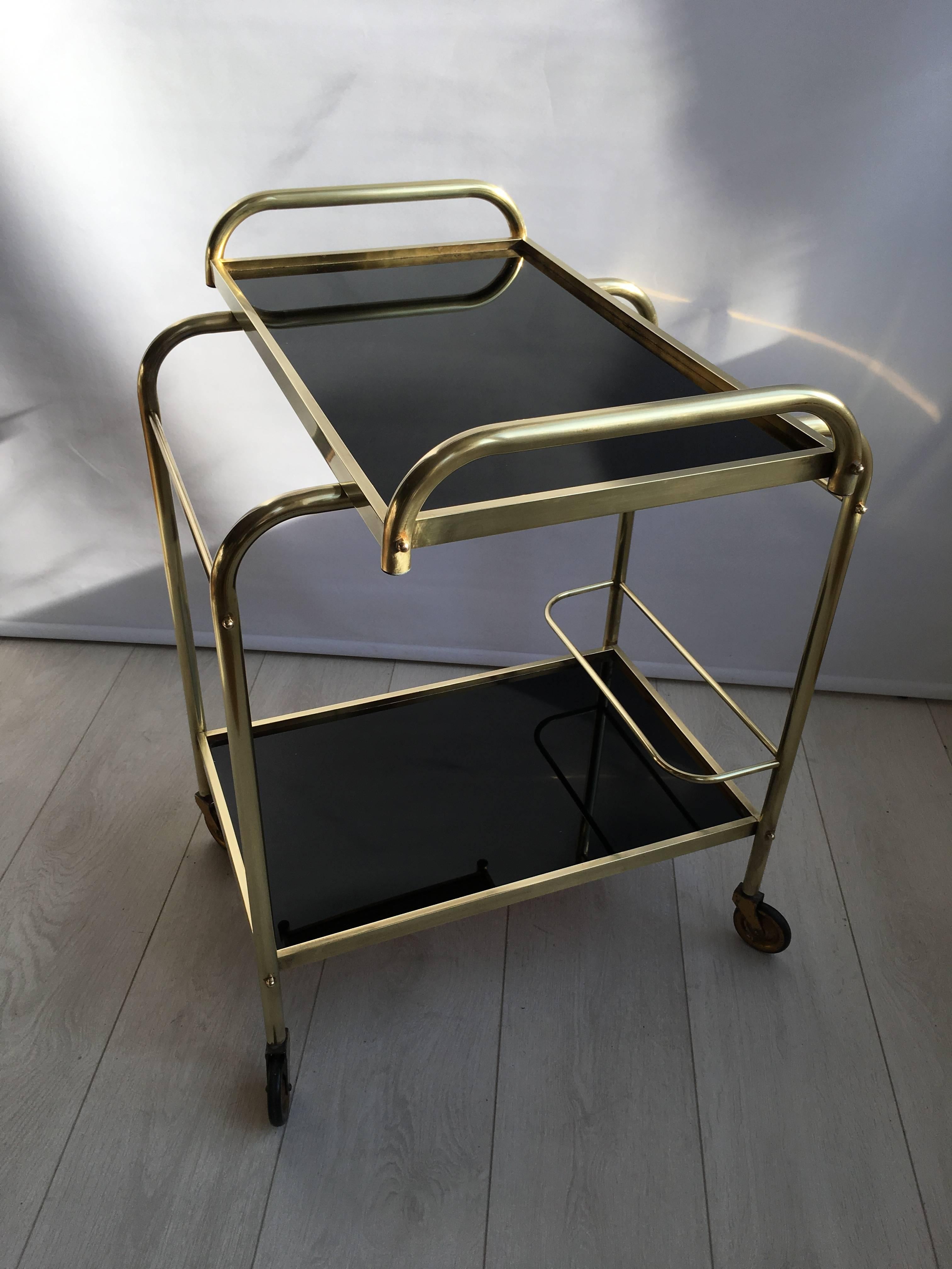Mid-Century French Drinks Trolley or Bar Cart In Fair Condition In West Sussex, GB