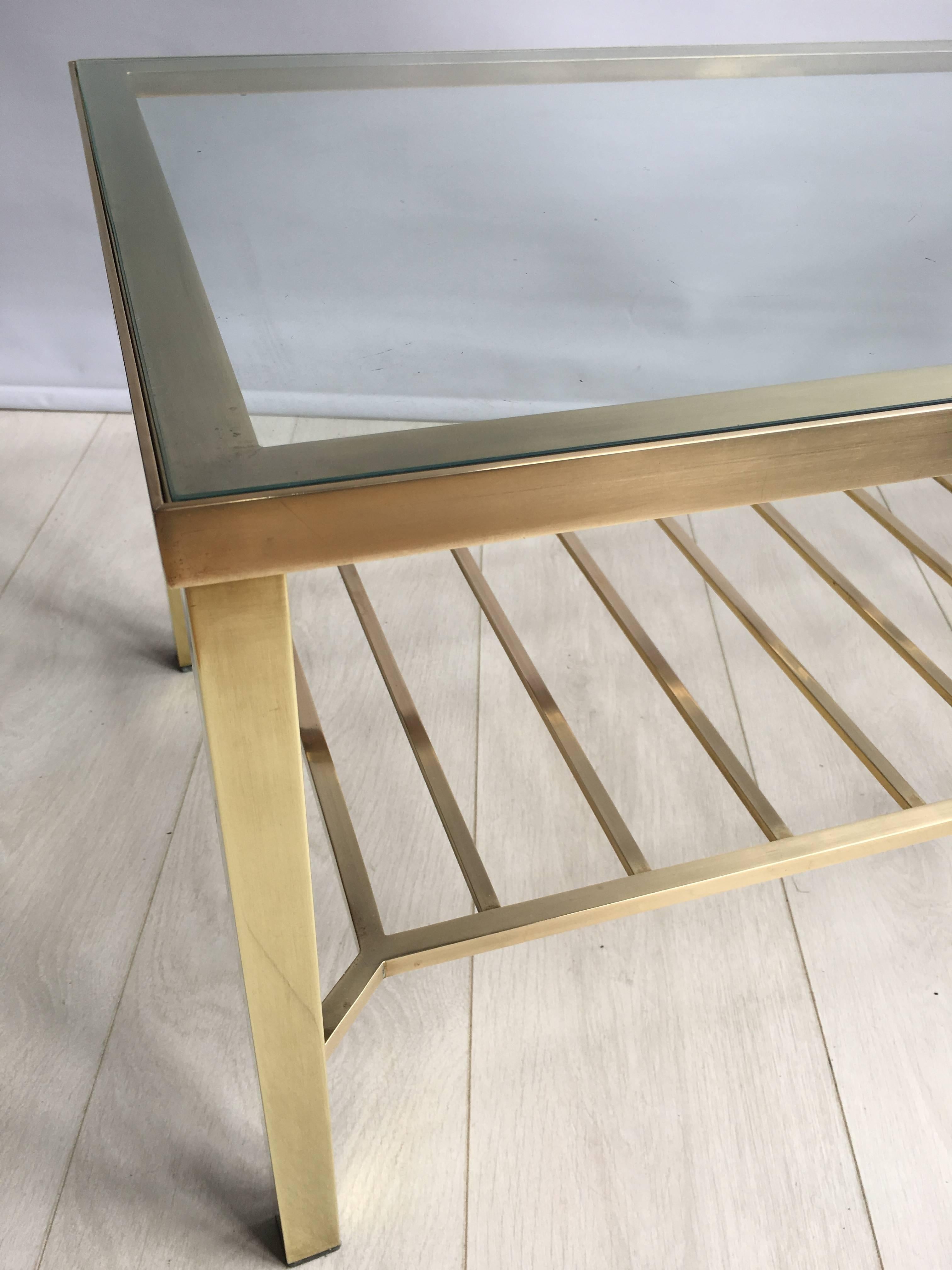 Brass Coffee Table In Good Condition In West Sussex, GB