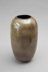 Contemporary '2015' Green Celadon Vase, One of a Kind, Karen Swami