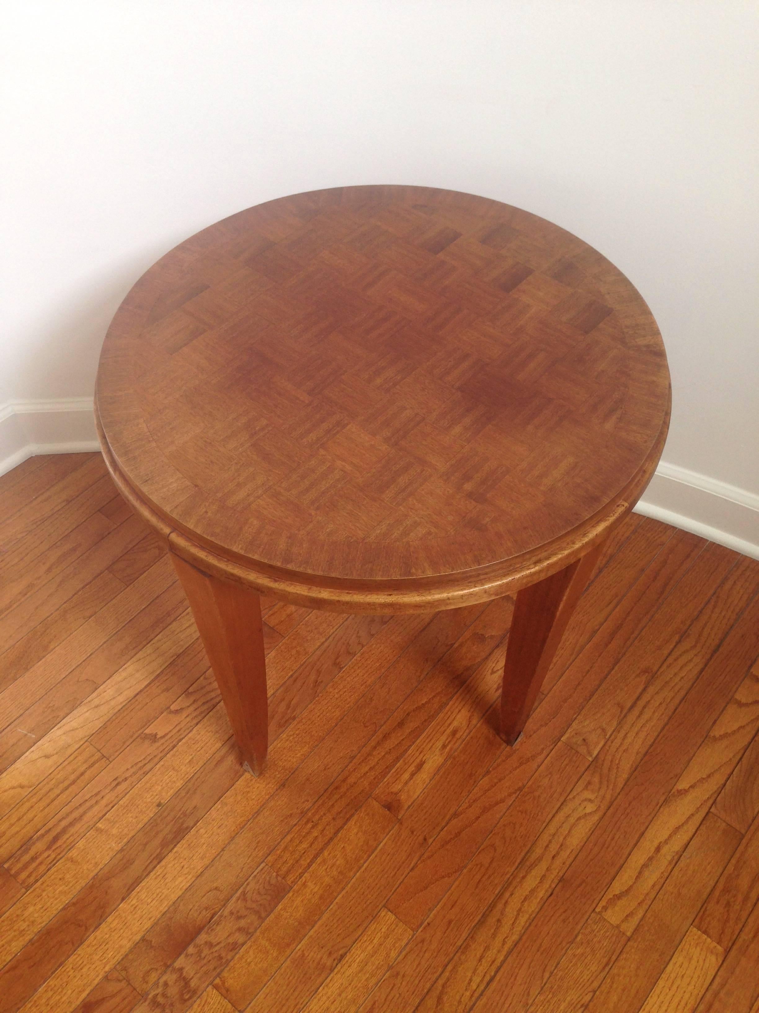 Dominique or Adnet Style French Gueridon or Round Table For Sale 2