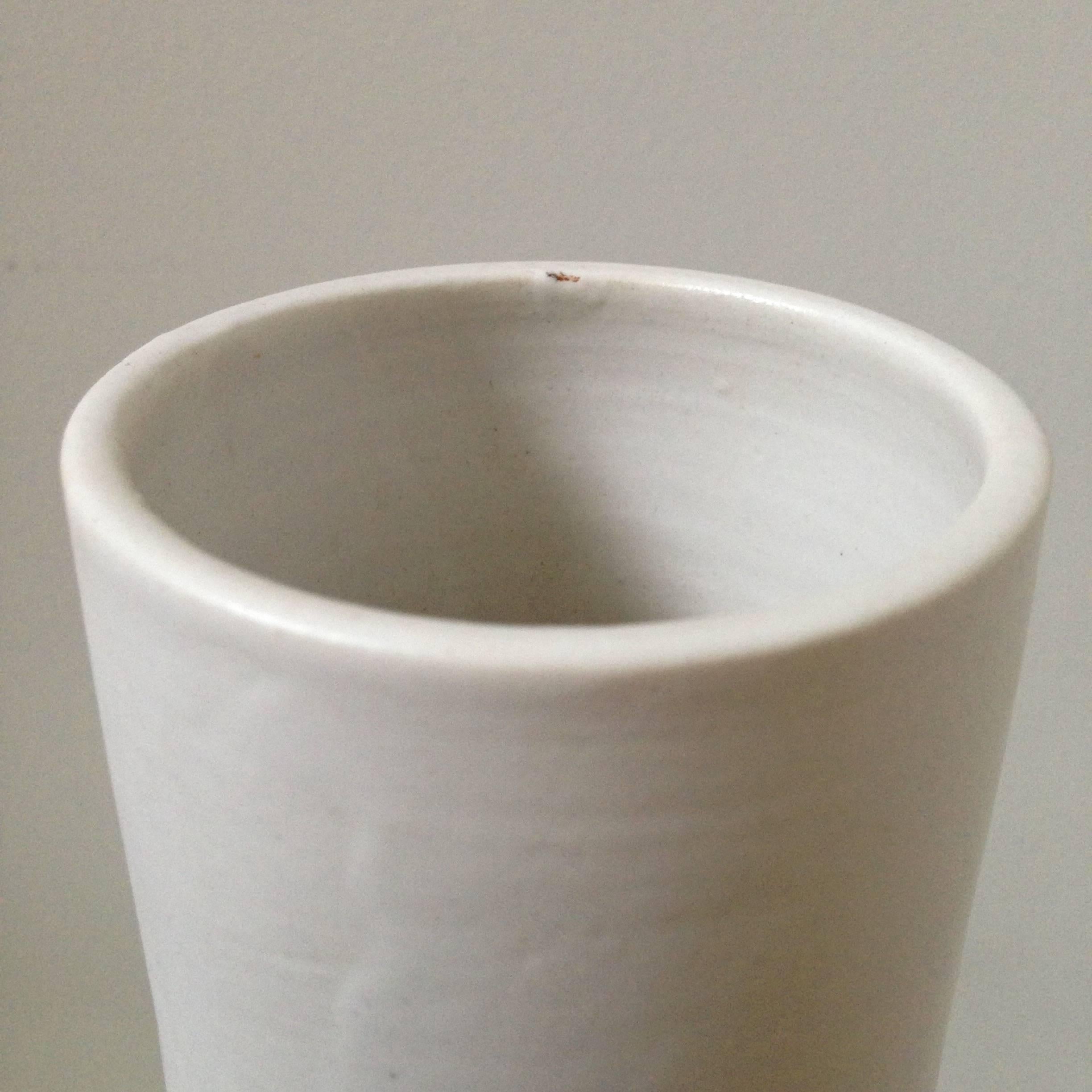 Sculptural Modern Art Ceramic Vase, Signed For Sale 5