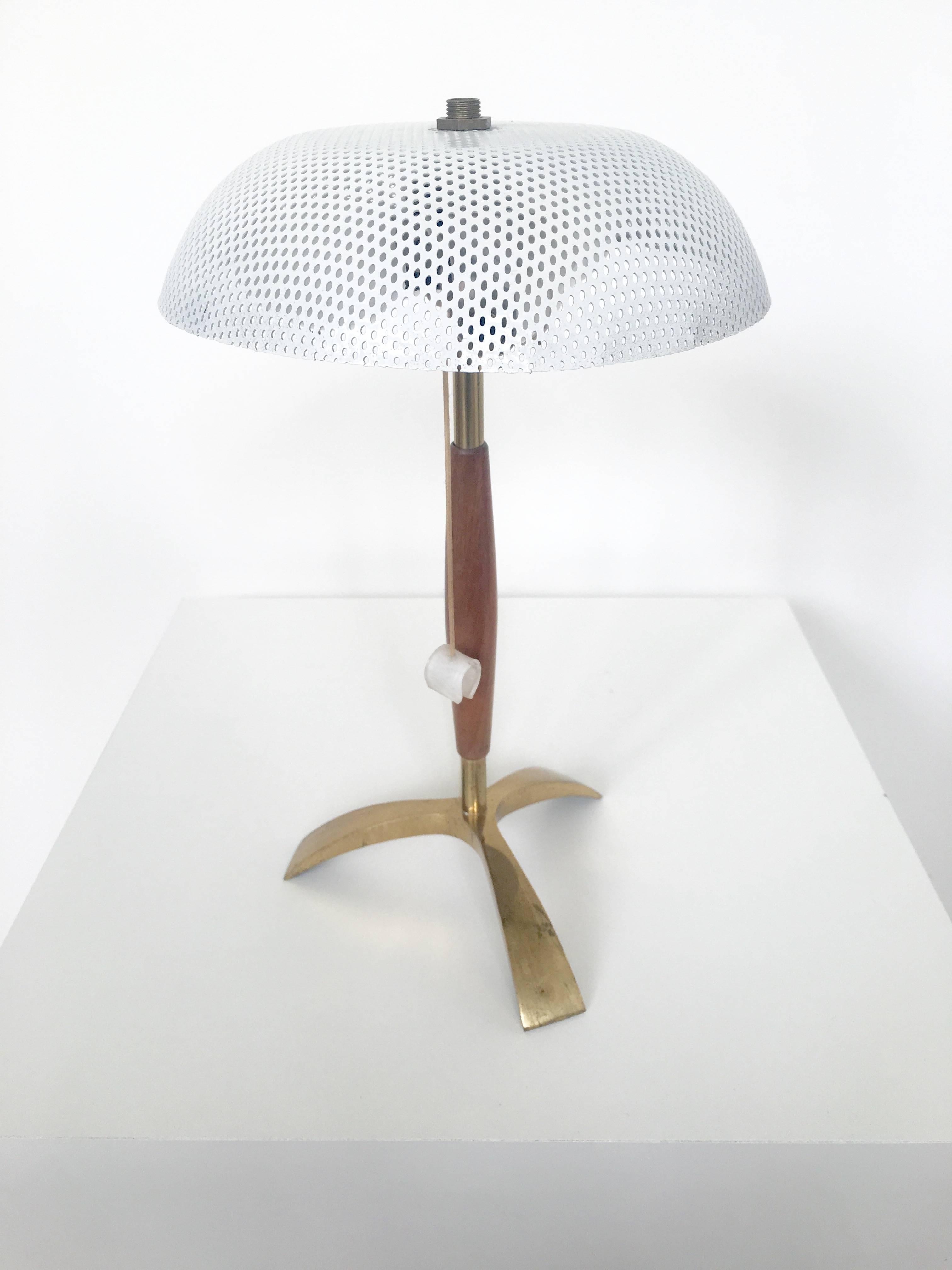 20th Century Small French Lamp in the Style of Mathieu Matégot For Sale