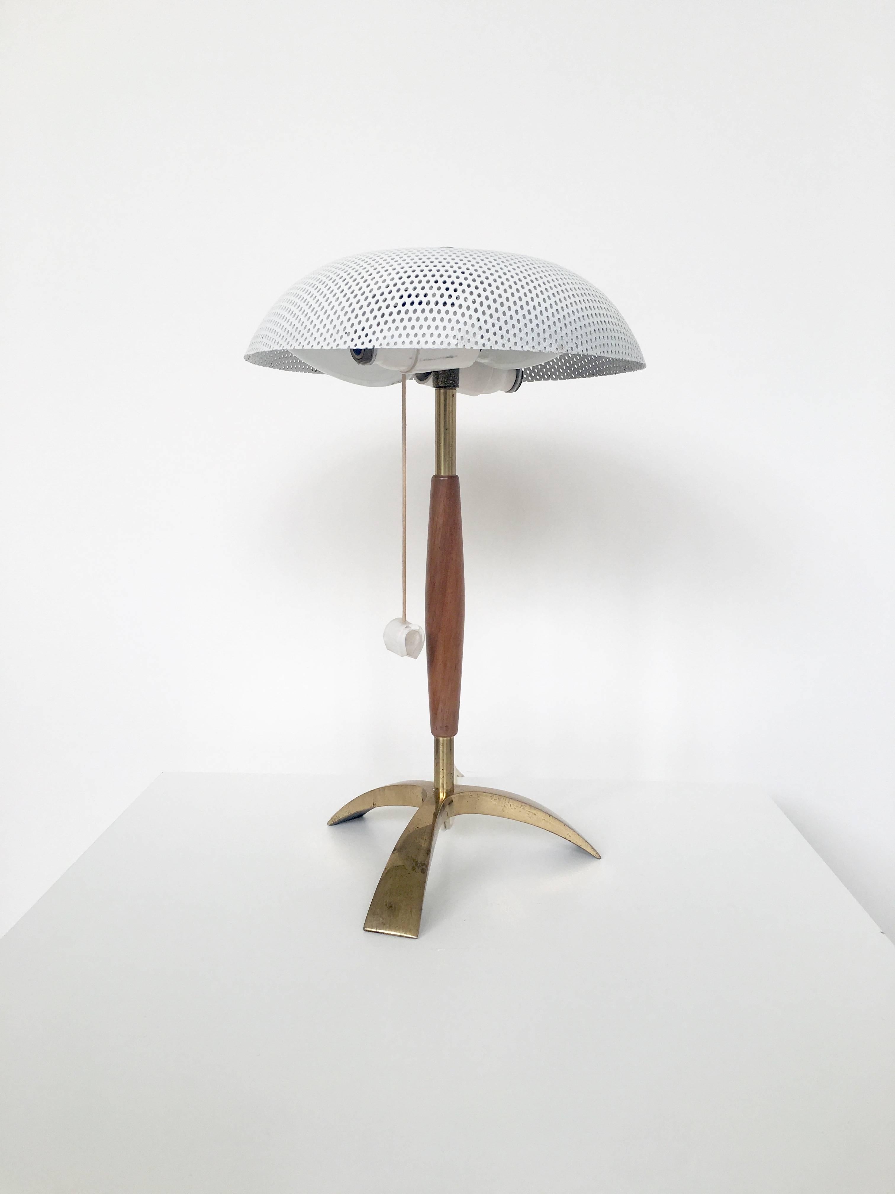 Modern Small French Lamp in the Style of Mathieu Matégot For Sale