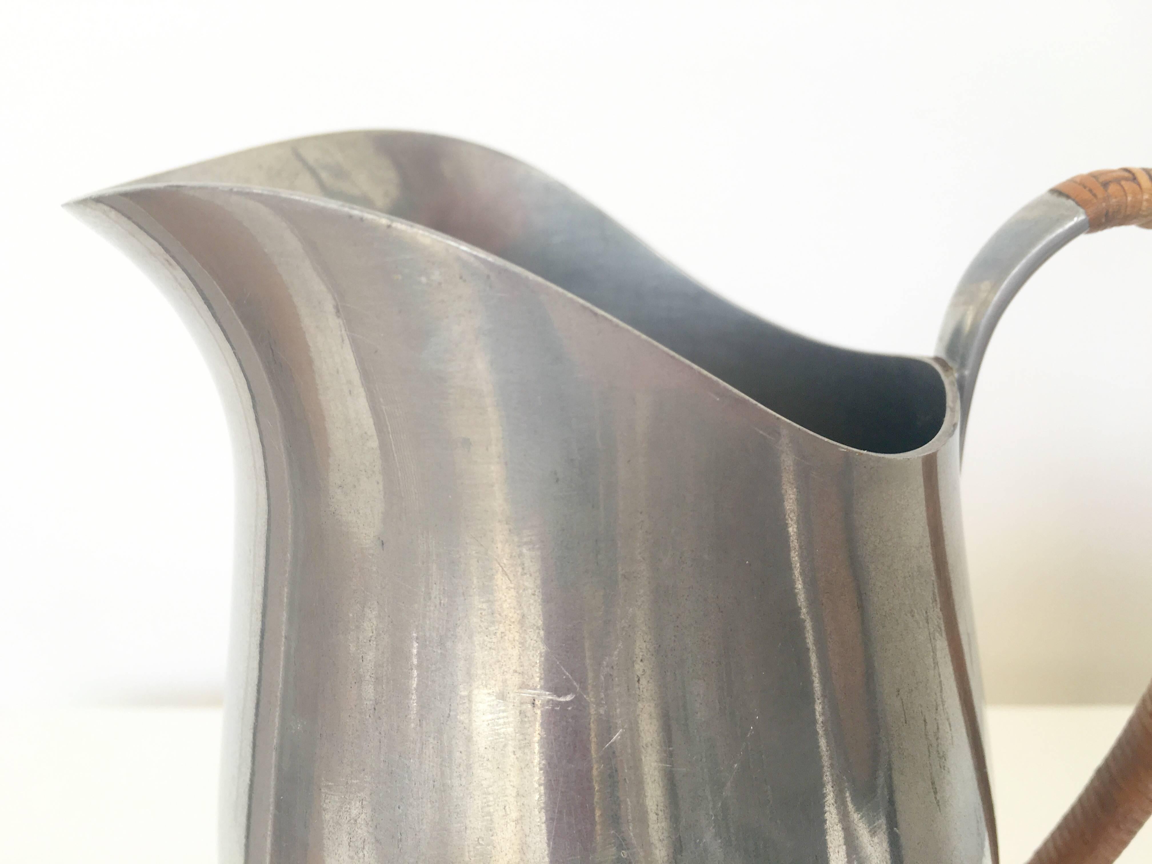 Set of Two Just Andersen Pewter Pitchers, Signed For Sale 1