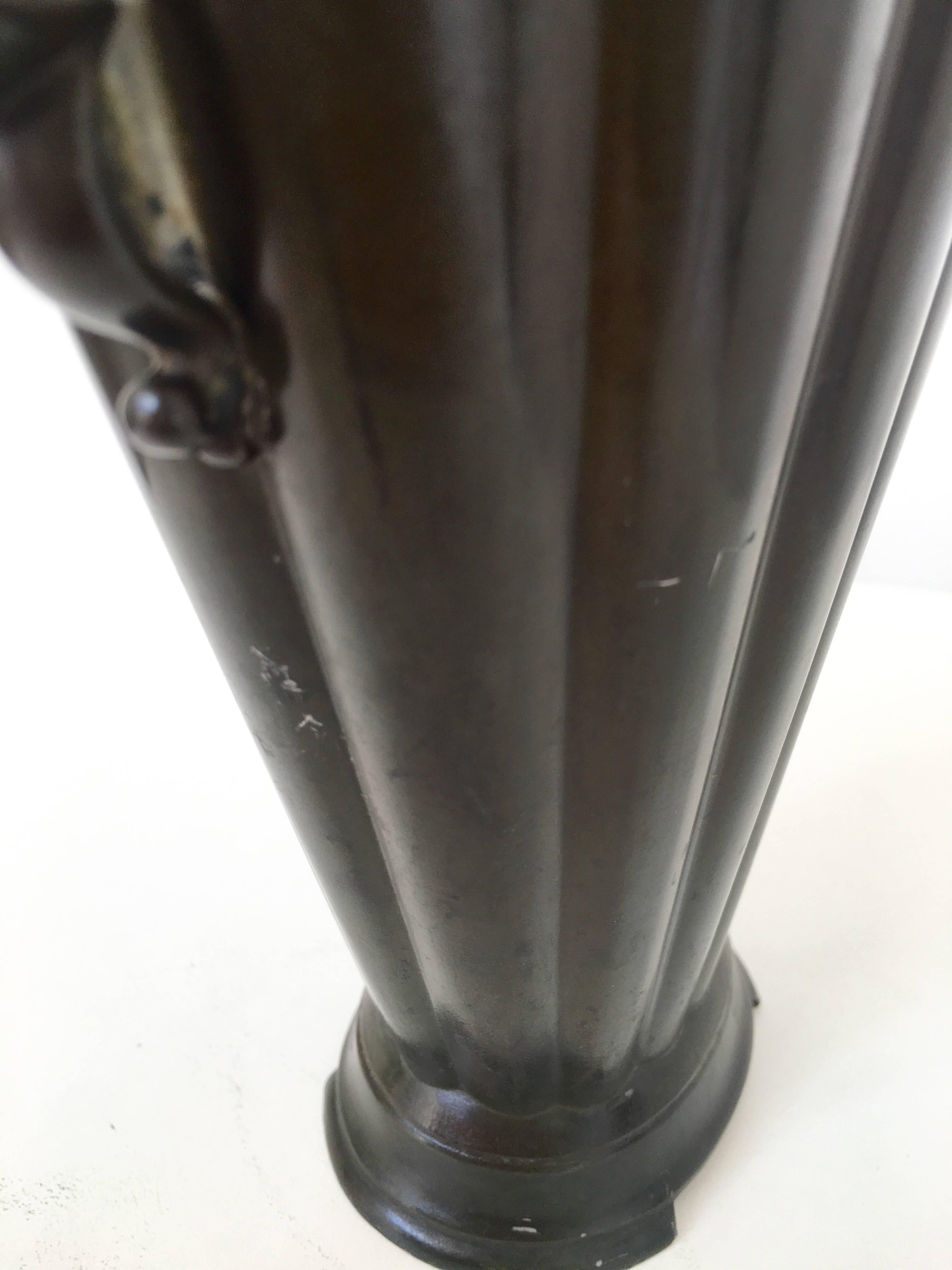 Fluted Just Andersen Vase, Signed For Sale 2