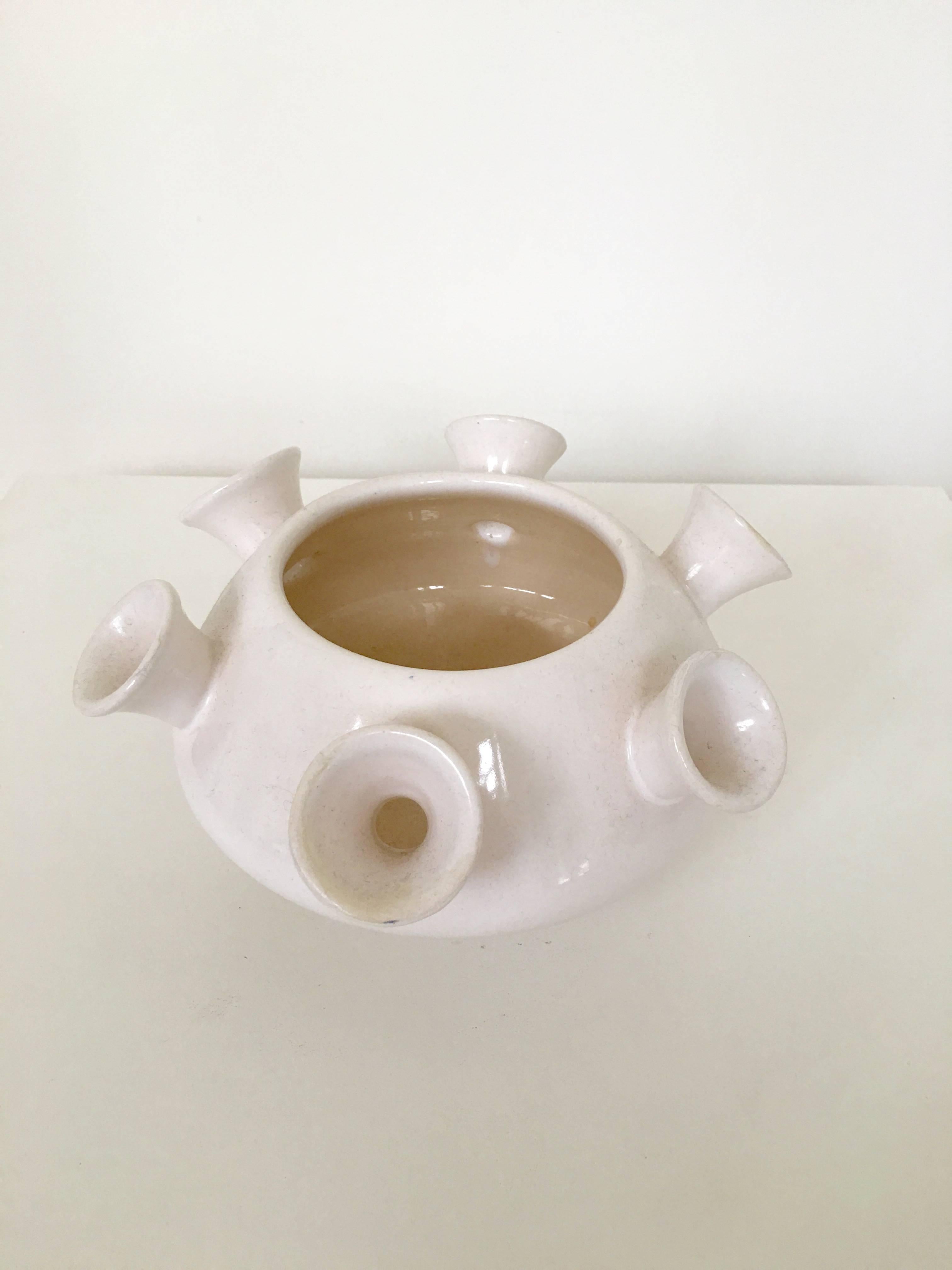 Ceramic Pol Chambost Vase, Signed For Sale