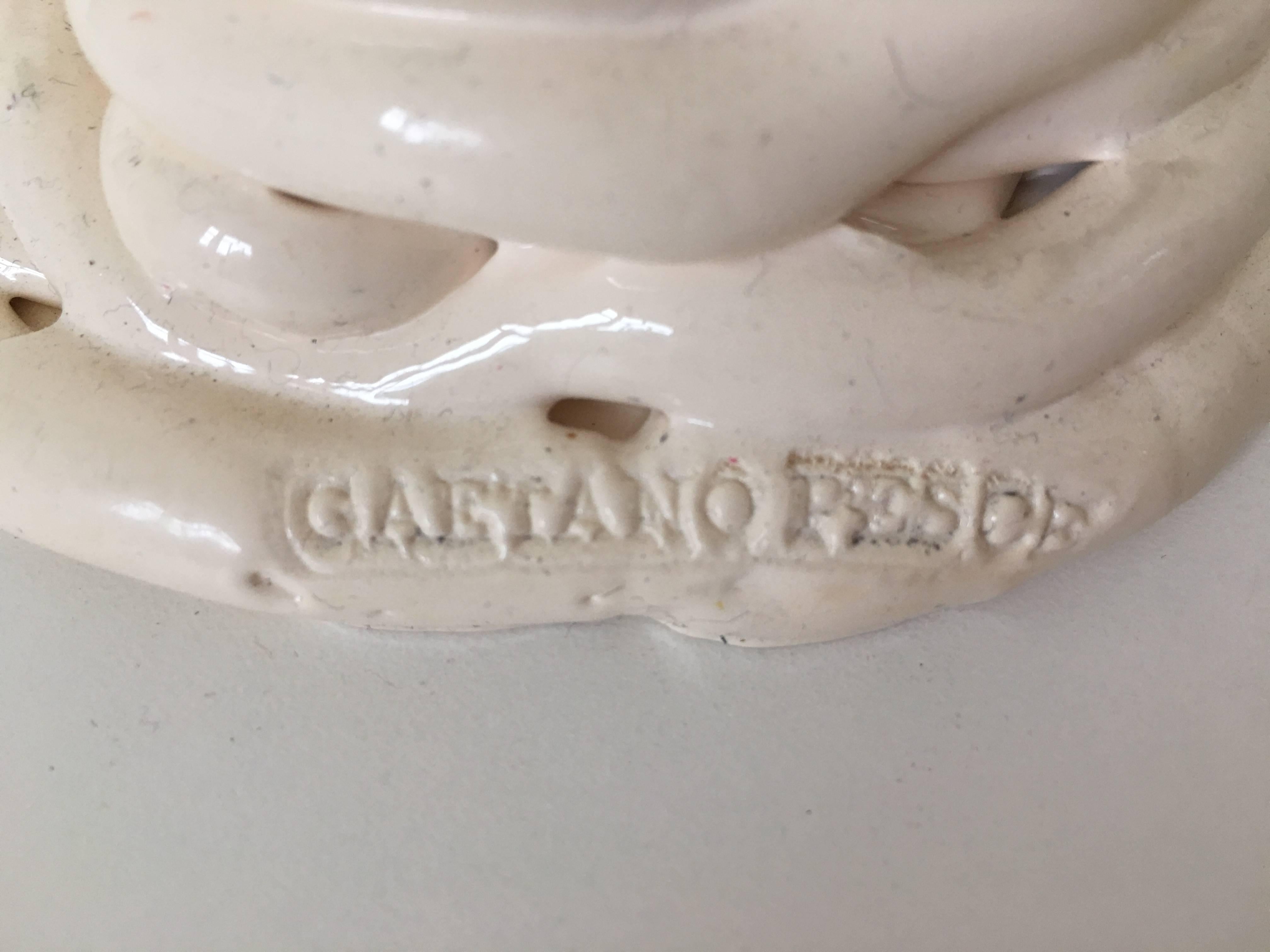 Resin White Gaetano Pesce Vase For Sale