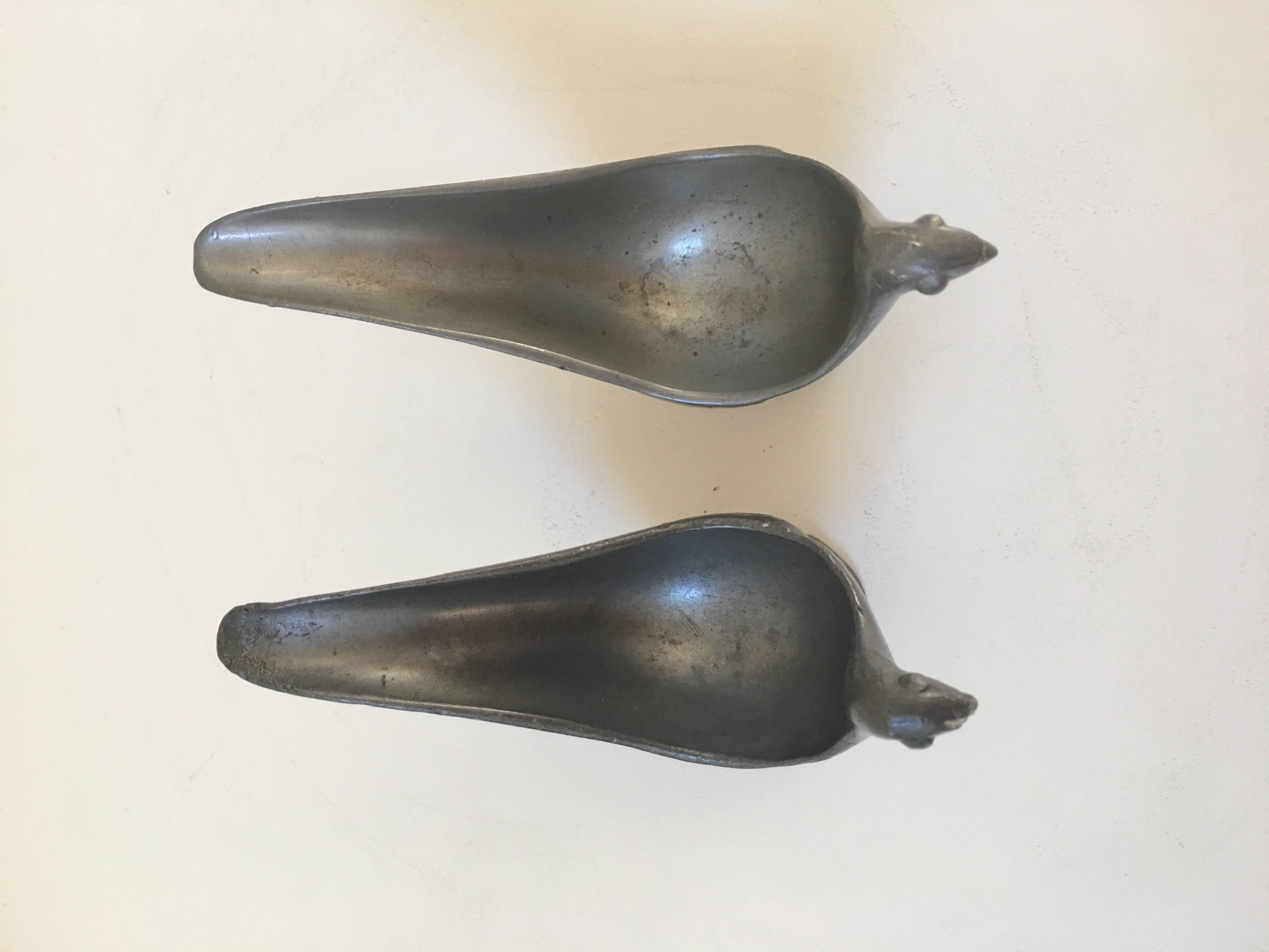 Arts and Crafts Pair of Just Andersen Bird Pipe Holders, Signed For Sale