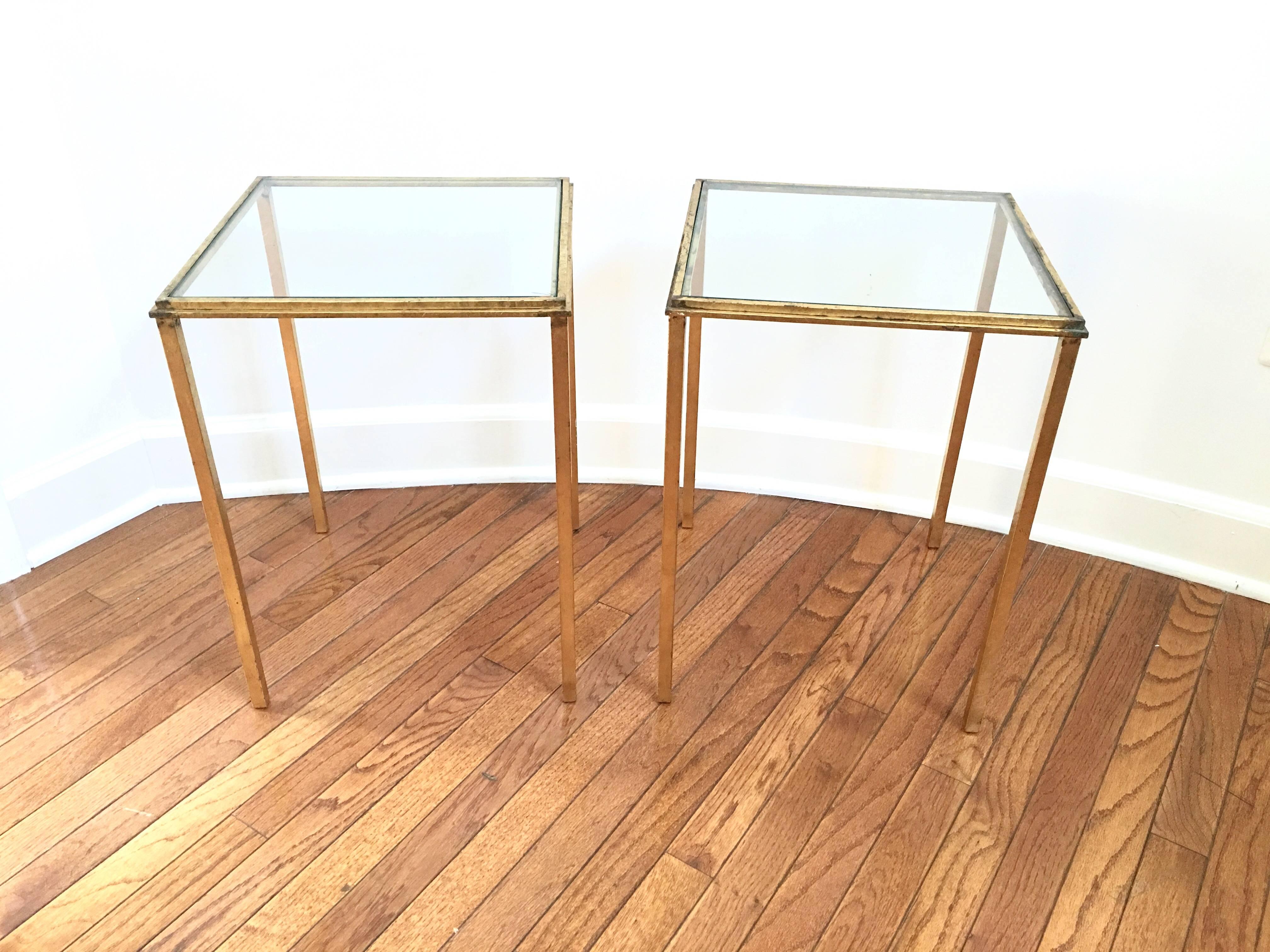 An incredibly versatile yet classic pair of French side tables. Can be used as side tables or as a pair of cocktail tables too.

  