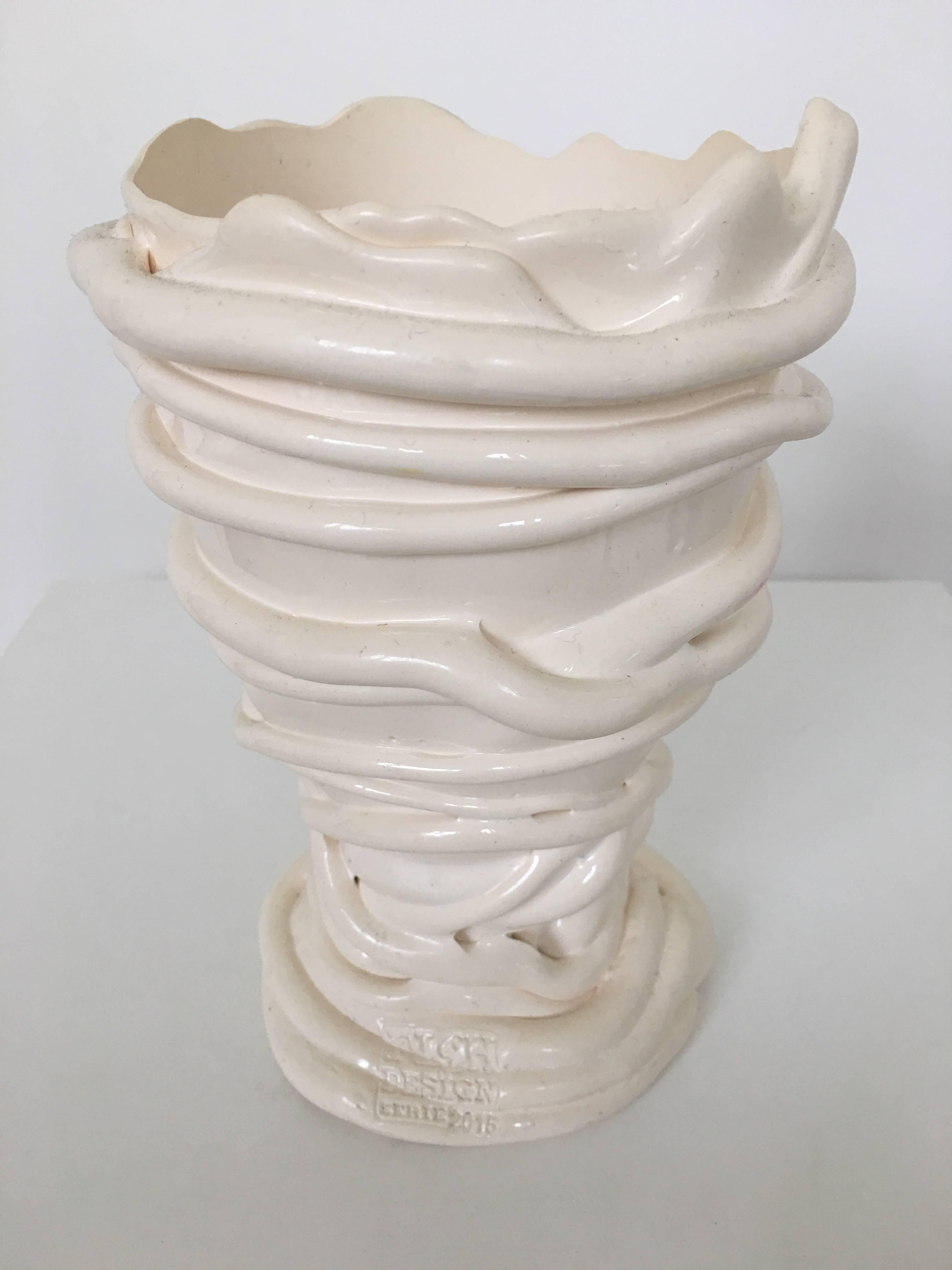 Modern White Gaetano Pesce Vase For Sale