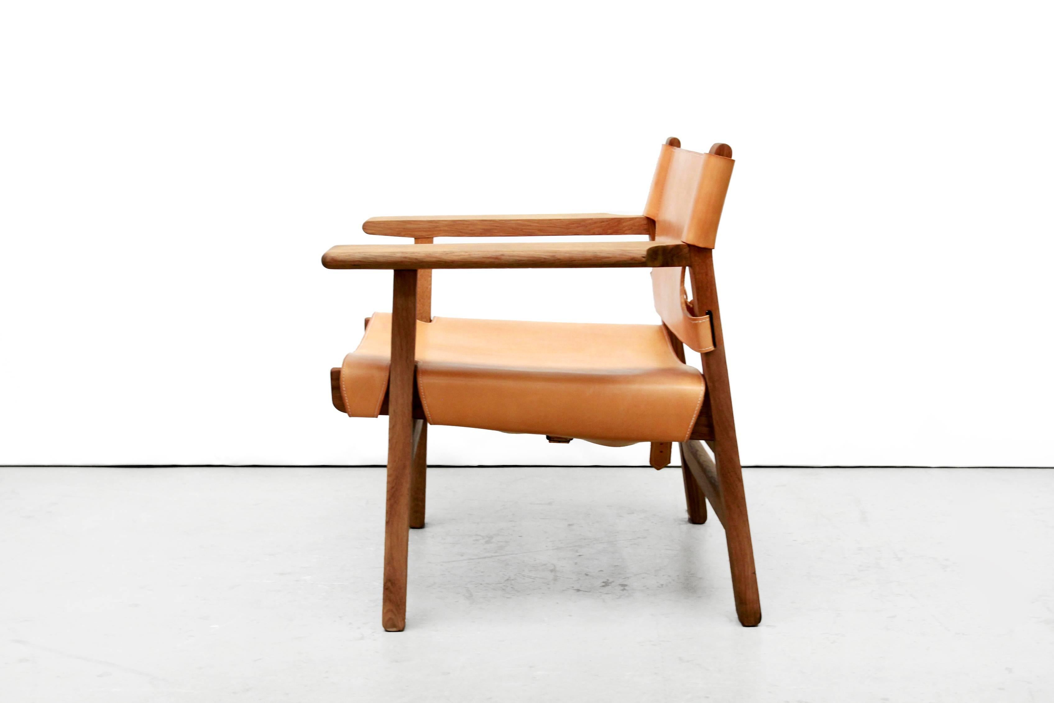 Spanish Chair Model nr 2226 by Børge Mogensen for Fredericia, Denmark, 1950's In Good Condition In Amsterdam, Noord Holland