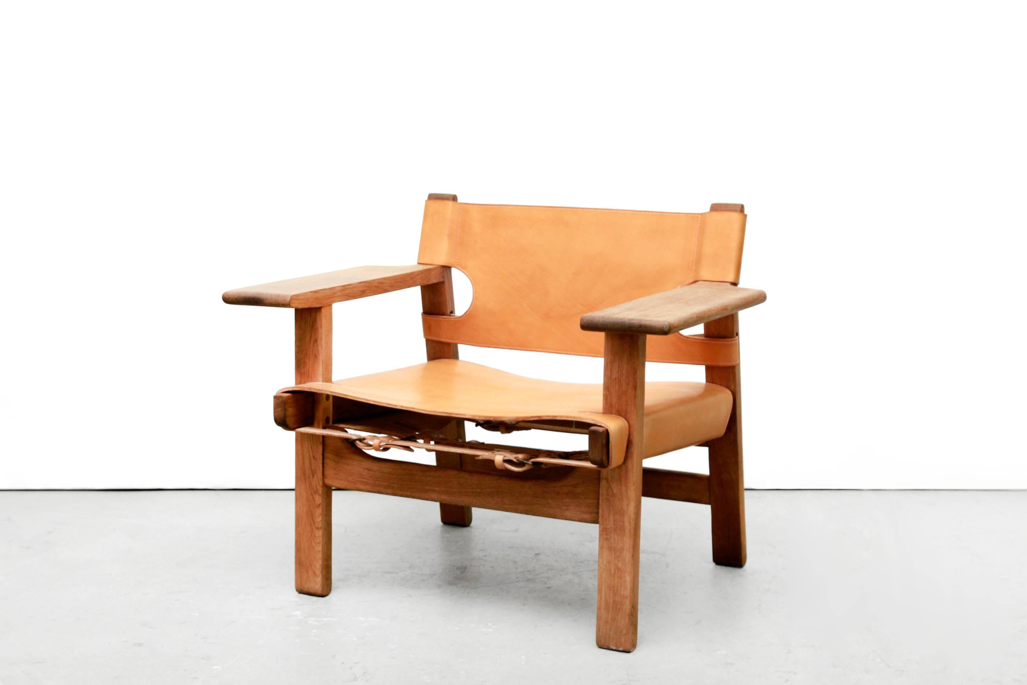 Danish Spanish Chair Model nr 2226 by Børge Mogensen for Fredericia, Denmark, 1950's