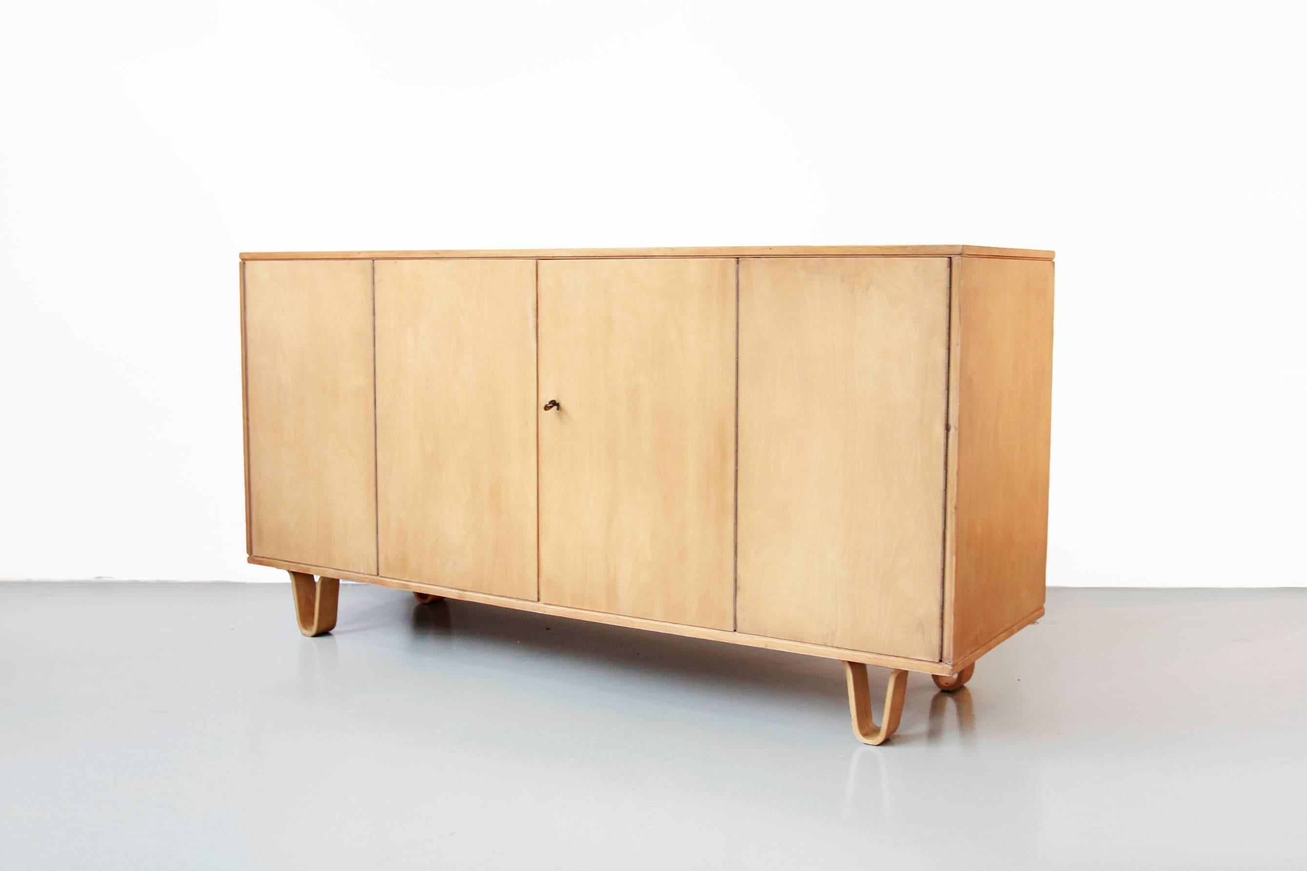 Mid-Century Modern Birch Sideboard by Cees Braakman for UMS Pastoe Credenza Model DB02, 1950s