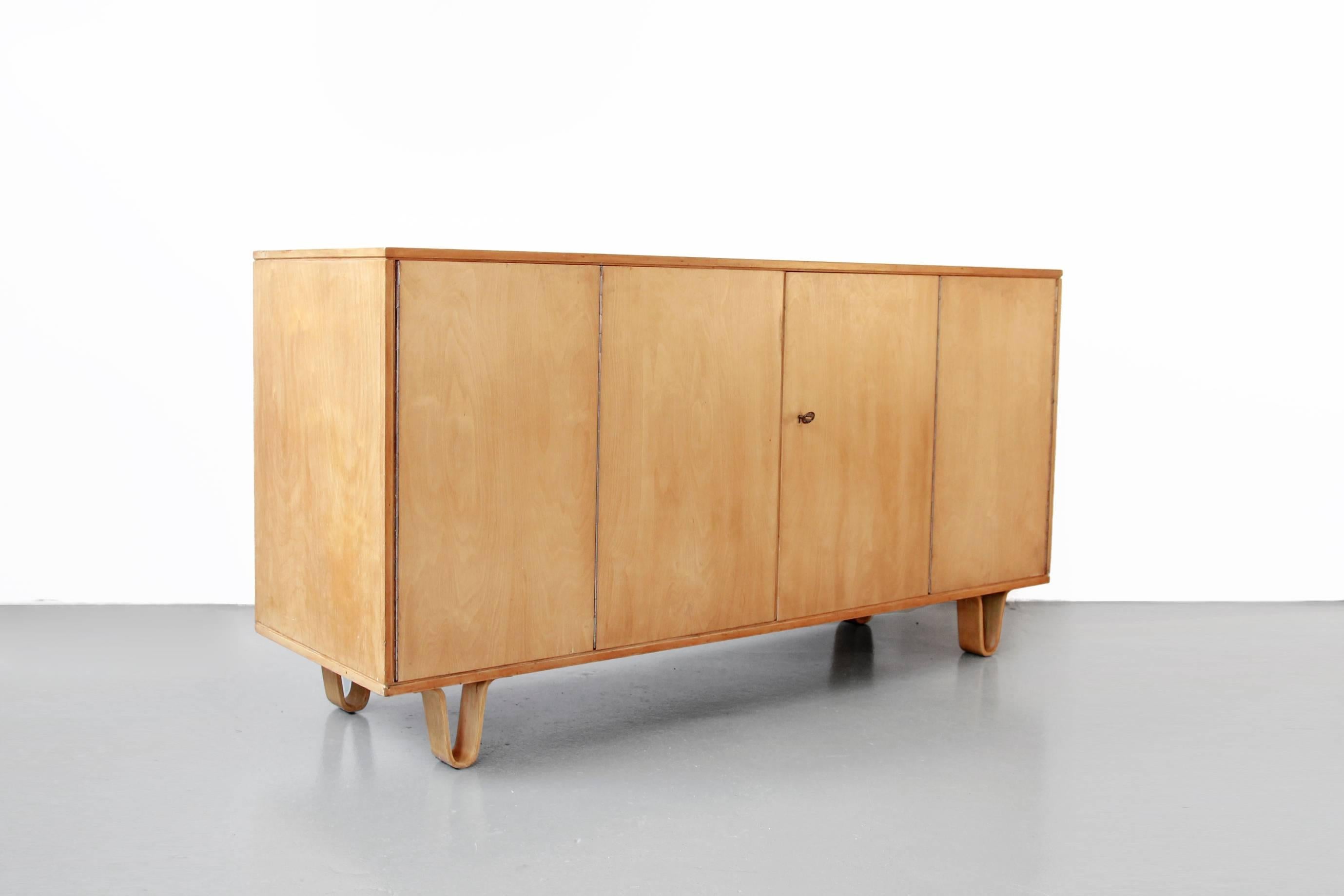 Dutch Birch Sideboard by Cees Braakman for UMS Pastoe Credenza Model DB02, 1950s