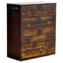 Japanese Tansu chest of drawers, circa 1870