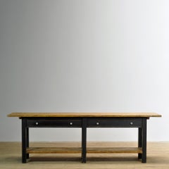 Pine kitchen / prep table, circa 1920
