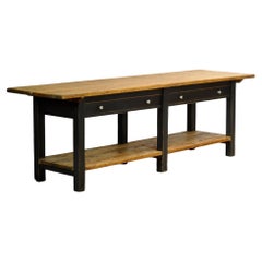 Pine kitchen / prep table, circa 1920