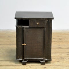 Iron bedside table, circa 1930