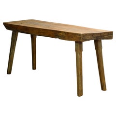 Mesa de carnicero de roble, de alrededor de 1920