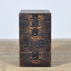 Antique Japanese ko-dansu with original iron fittings, circa 1900