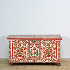 Folk art bridal chest, dated 1943
