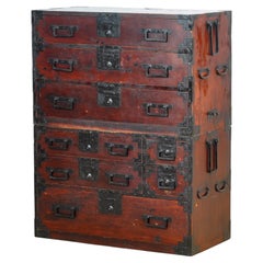 Japanese Tansu chest of drawers, circa 1890