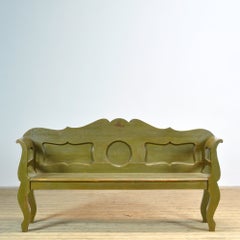 Antique pine bench, 1900s