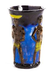 Vase Sculpture by Arne Siegfried, Faience, 1940s-1950s